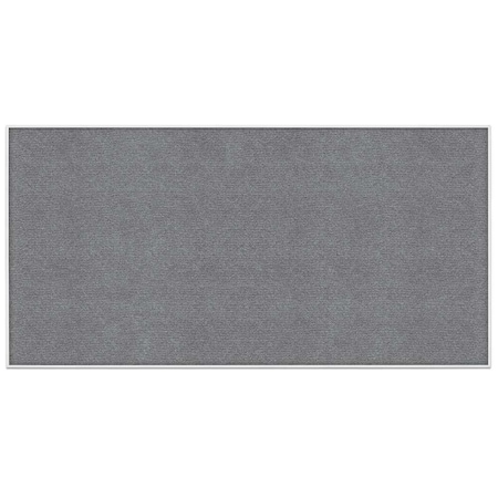 United Visual Products Corkboard, Fabric, Blk/Surf, 1 Door, 24x36" UV301-BLACK-SURF